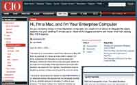 Hi, I’m a Mac, and I’m Your Enterprise Computer