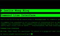 Command Line Interface