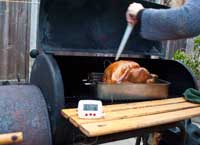 Turkey in the Smoker, 12 degress to go