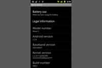 Nexus S 'About phone'