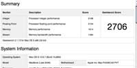 Apple Macbook (late 2006) Geekbench score