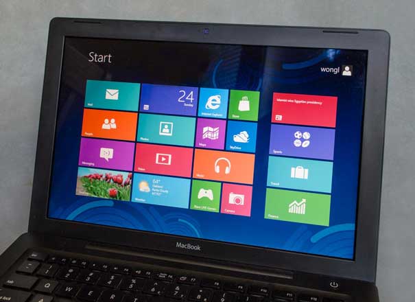 Microsoft Windows 8 Release Preview on Apple Macbook (Late 2006)