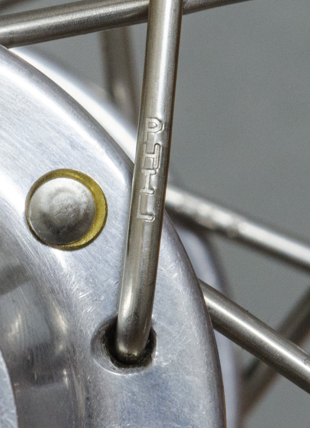 Phil Wood spokes, Campagnolo 8 speed hub