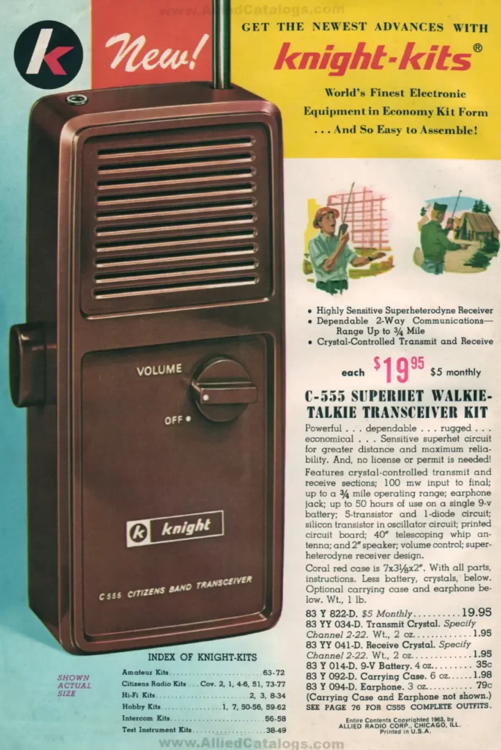 C-555 Walkie Talkie Kit