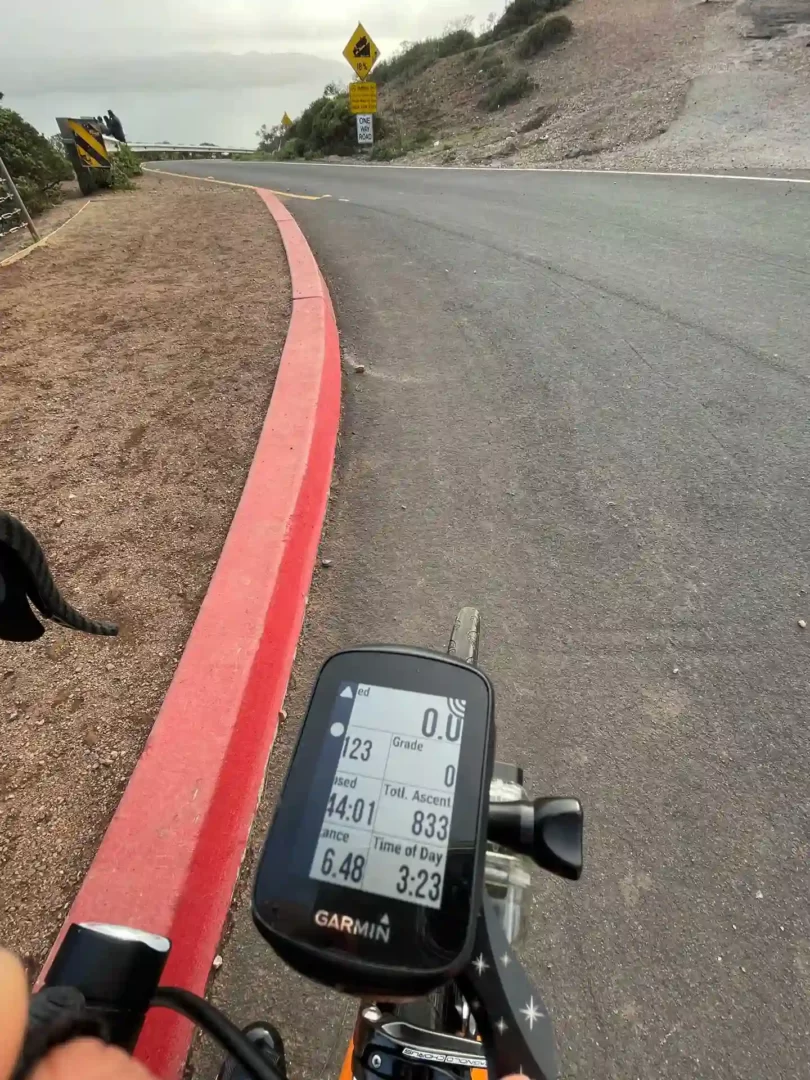 Garmin Edge 130 at Hawk Hill