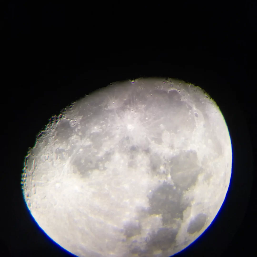 The Moon, through a Popular Science by Celestron StarSense Explorer DX 100AZ Telescope